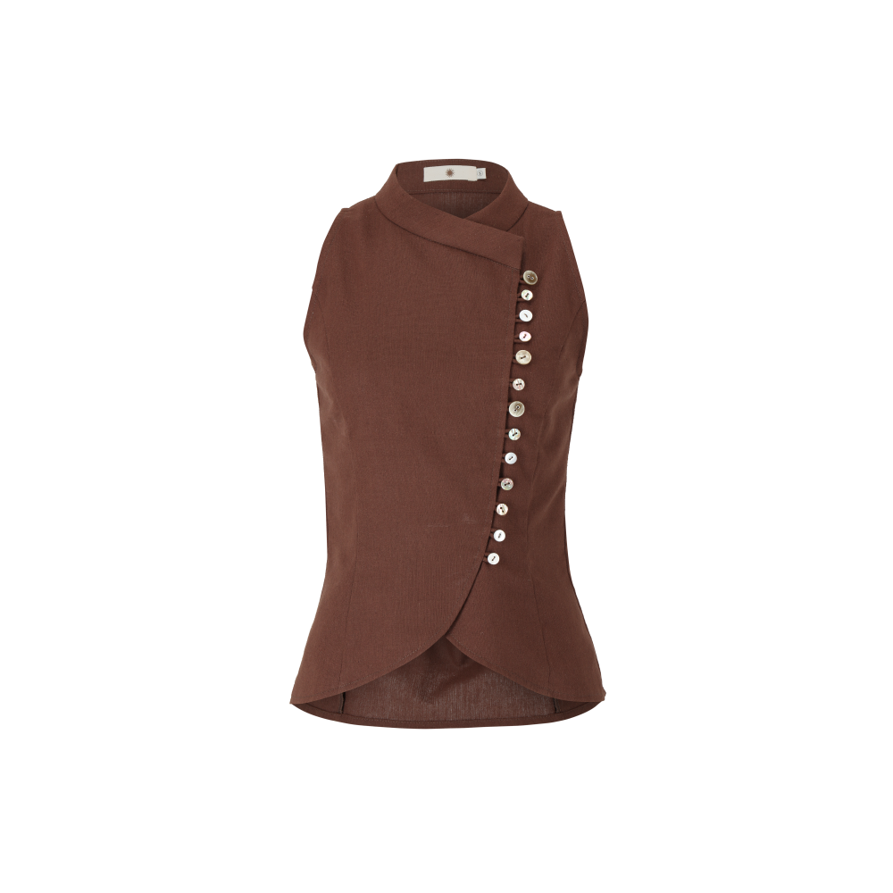 HEARTWEAVERS - KAIA QIPAO TOP
