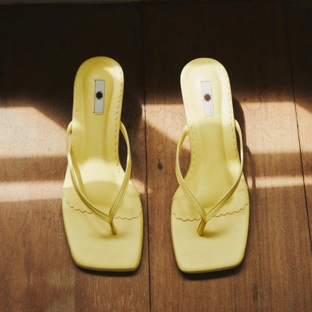 ALEXA KITTEN HEEL SANDALS