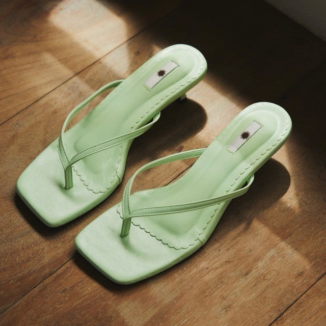 ALEXA KITTEN HEEL SANDALS