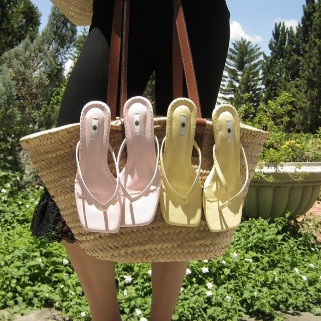ALEXA KITTEN HEEL SANDALS