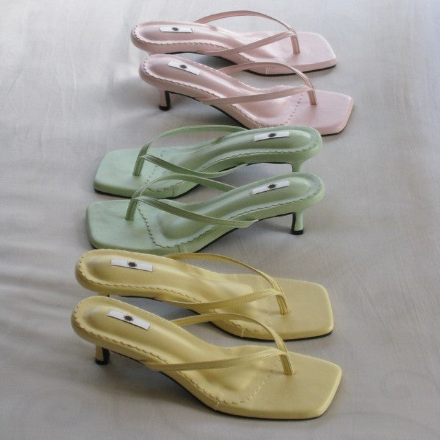 ALEXA KITTEN HEEL SANDALS
